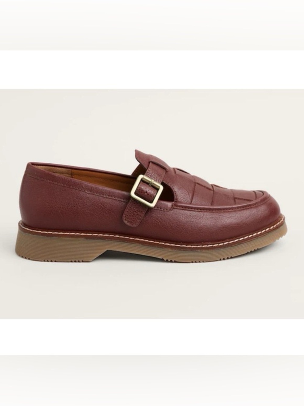 Seasalt Cornwall Tresmeer Woven Brown Leather Fisherman Shoes Size 38